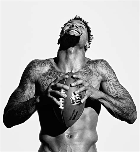 obj wingspan|Odell Beckham Jr. poses without his pads .